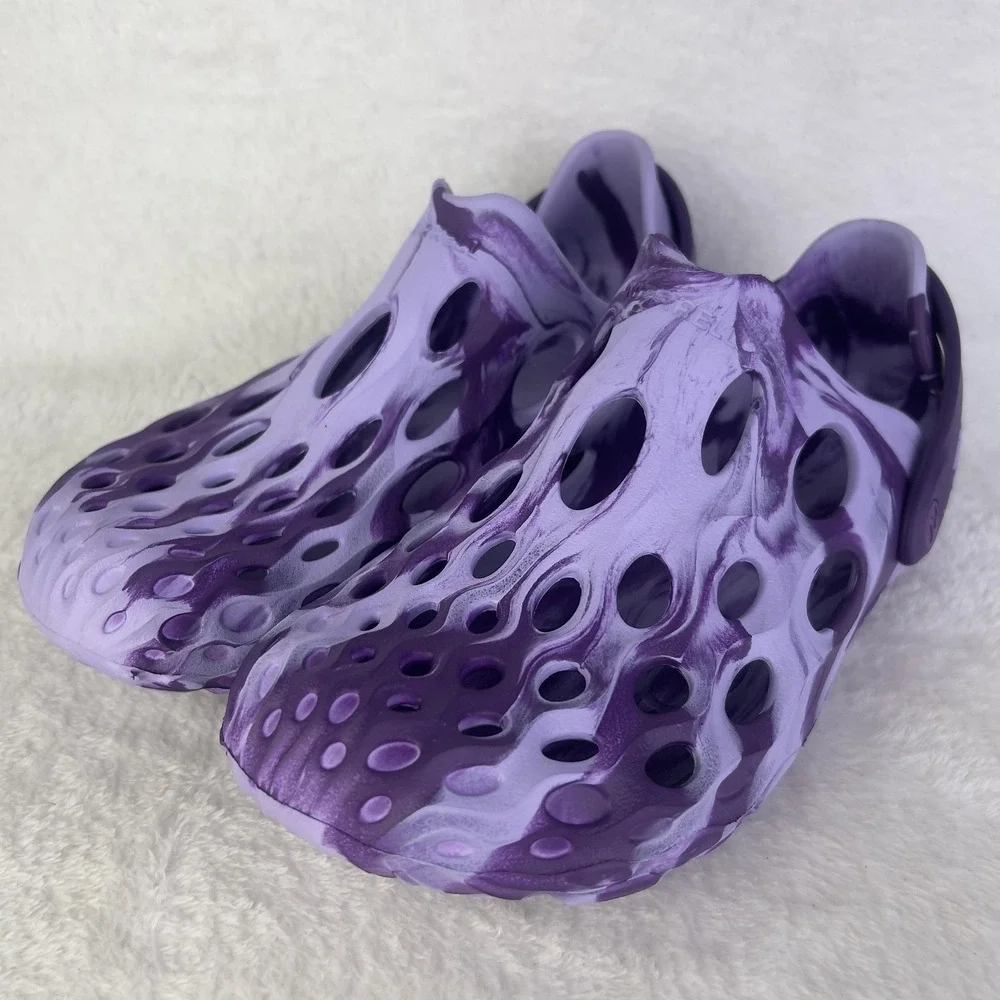 Merrell Shoes Mens 8 Purple Hydro Moc Clog‎ Sandals Tie Dye Slip On